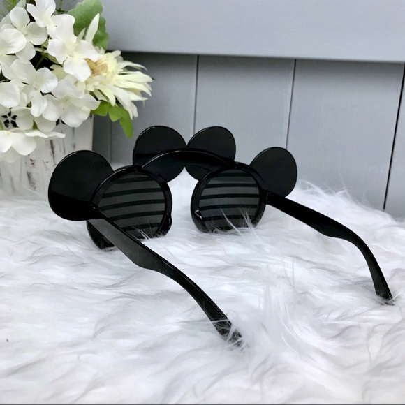 NIB Mickey Mouse Ears Black Sunglasses Adult Kid - Picture 4 of 8